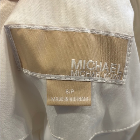 Michael Kors ivory Women's Trench Coat sz small - Picture 7 of 8